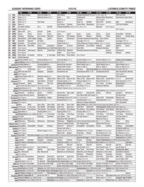 tv guide schedule this week.